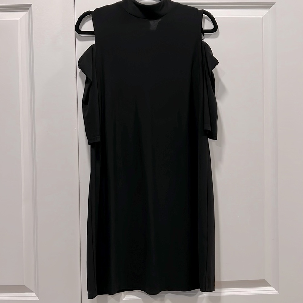 Midi black cocktail dress - size small